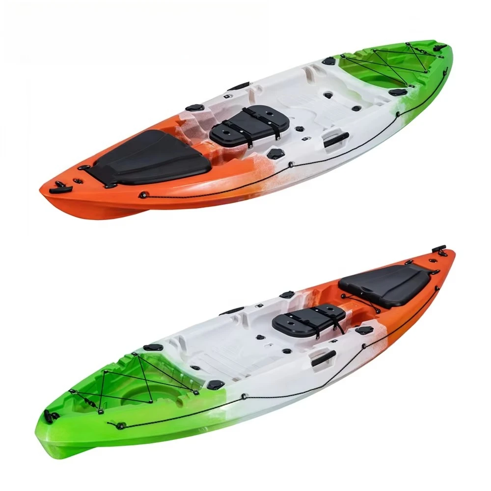 High Performance Paddle Drive Kayak with Practical Design for Fishermen