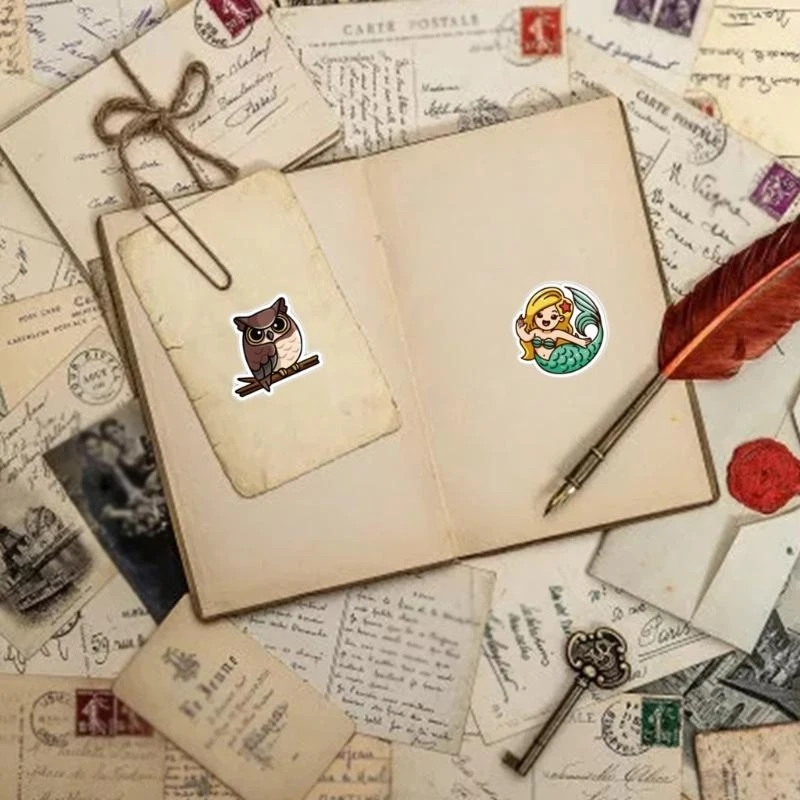 

100Pcs Animal Stickers Waterproof PVC Stickers for Laptop, Skateboard 15UB