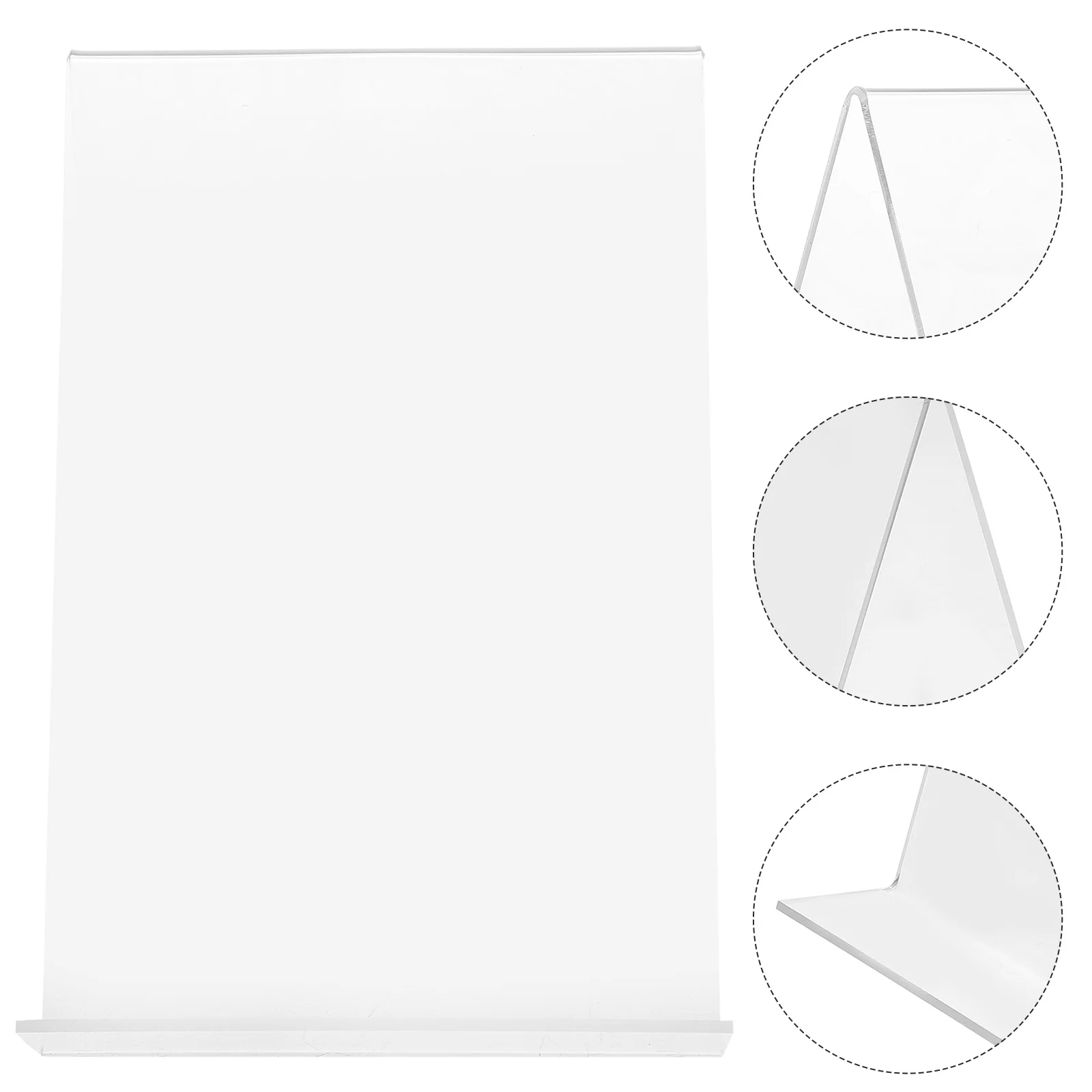 

1Pcs Acrylic Transparent Book Rack Clear Desktop Bookshelf Simple Decorative Book Display Stand for Study Room Office