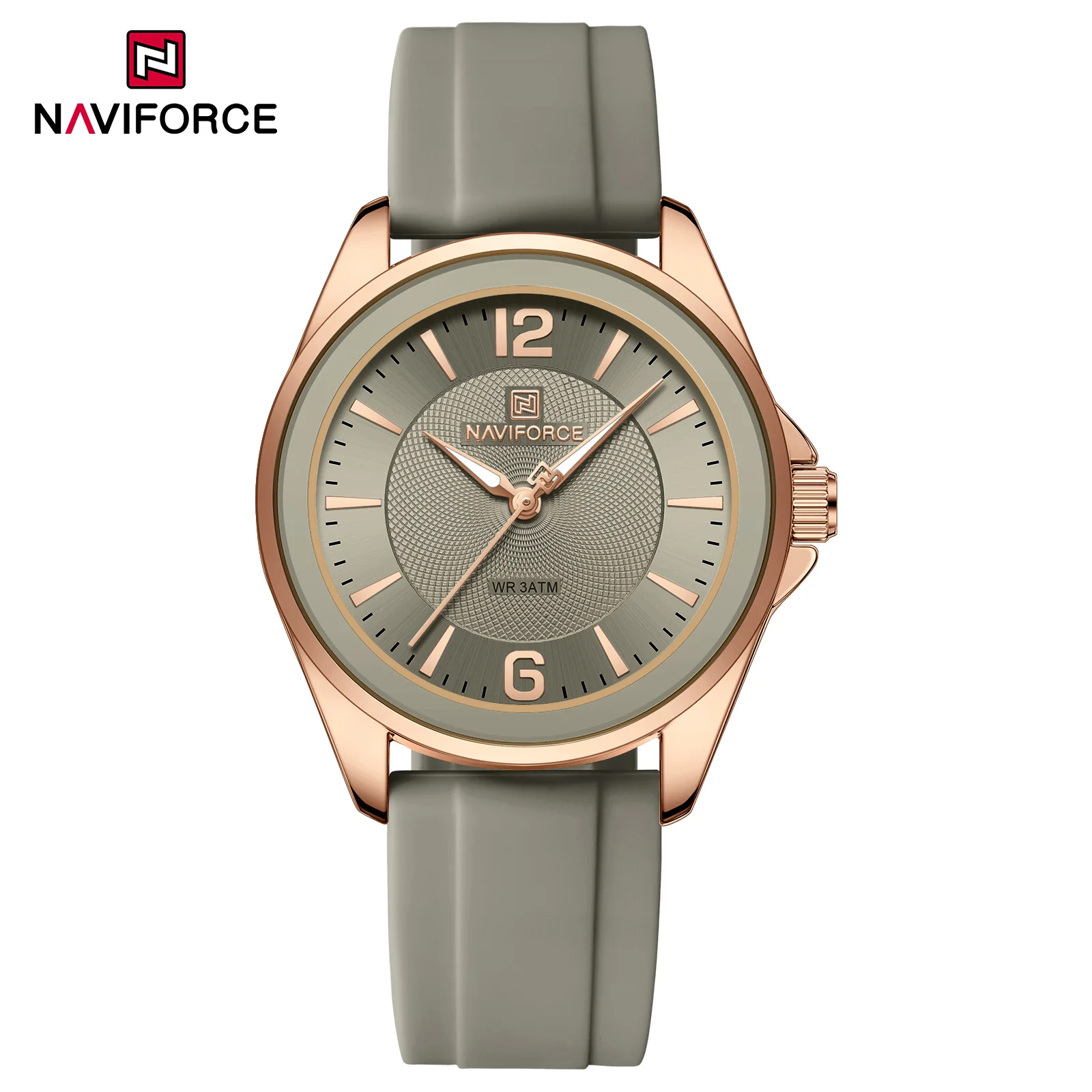 NAVIFORCE 5068 Orologi al quarzo moda per donna Orologio da polso con cinturino in silicone impermeabile Orologio sportivo da donna casual reloj mujer