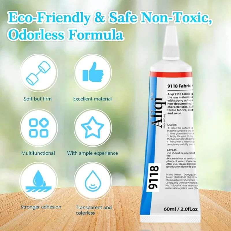 15/60ml Fabric Glue Quick Dry Fabric Patching Glue Versatile Fabric Repair Seam Adhesive Waterproof Agent for Clothing Textiles