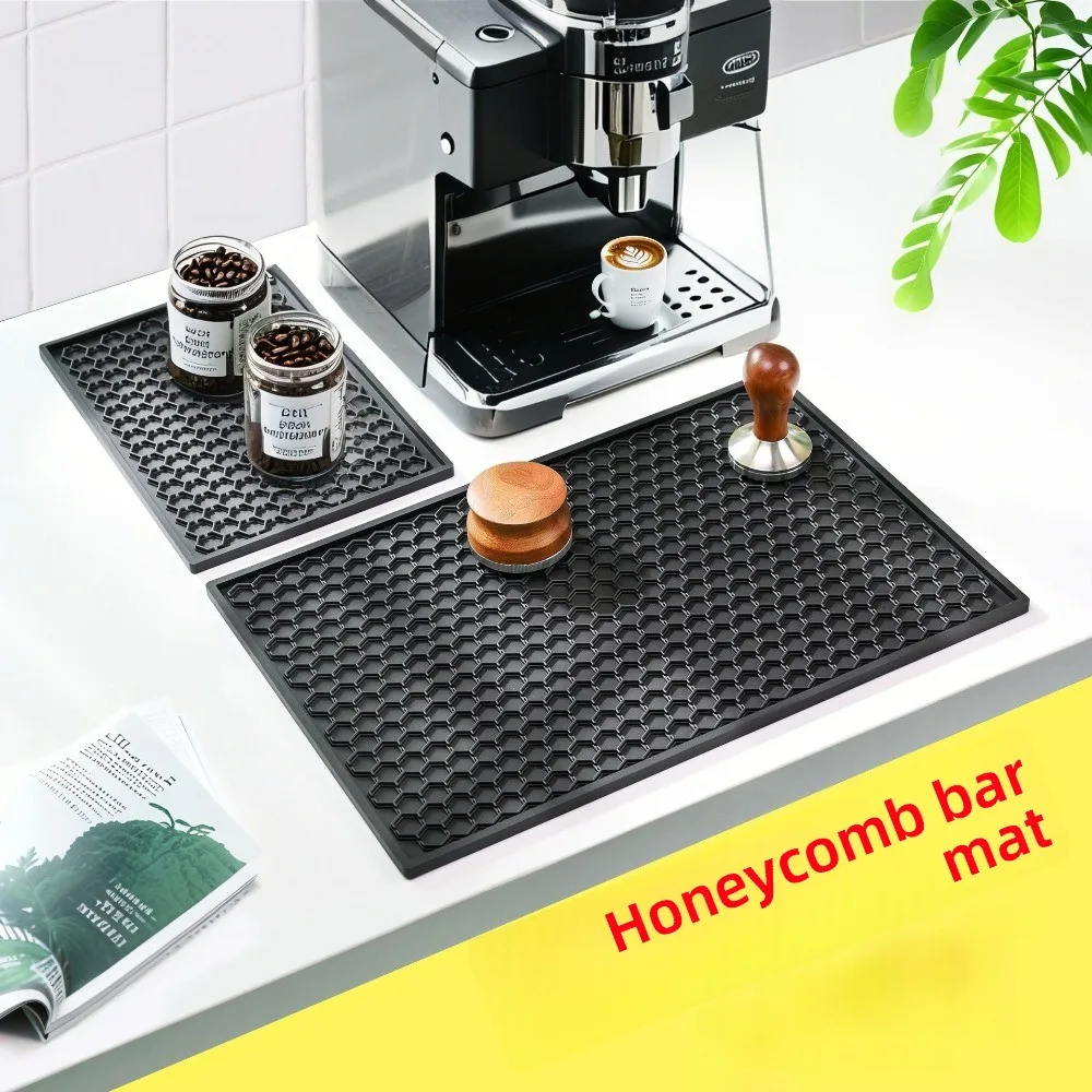 Bar Counter Mat - Barware Anti-slip, Water-proof and Heat-insulating Pad - Tea Set Water-filtering Pad - PVC Anti-slip Pad