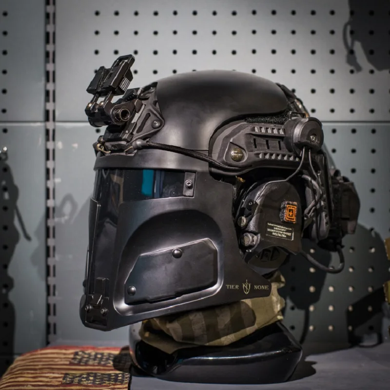 Galac-Tac Bounty Hunter Science Fiction Helmet, Tactical Mask