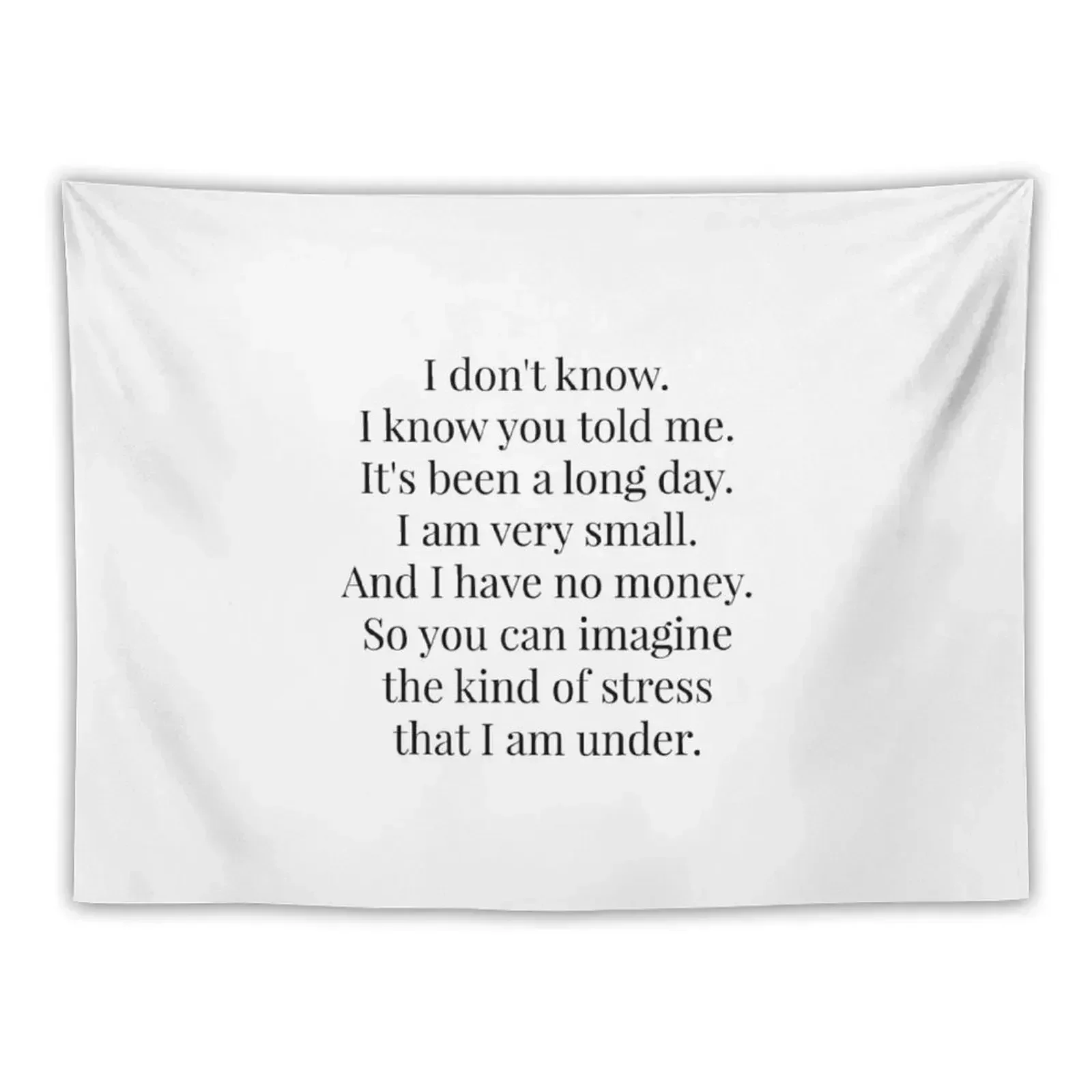 

I am very small Tapestry Bathroom Decor Aesthetic Decoration Christmas Decoration Tapestry