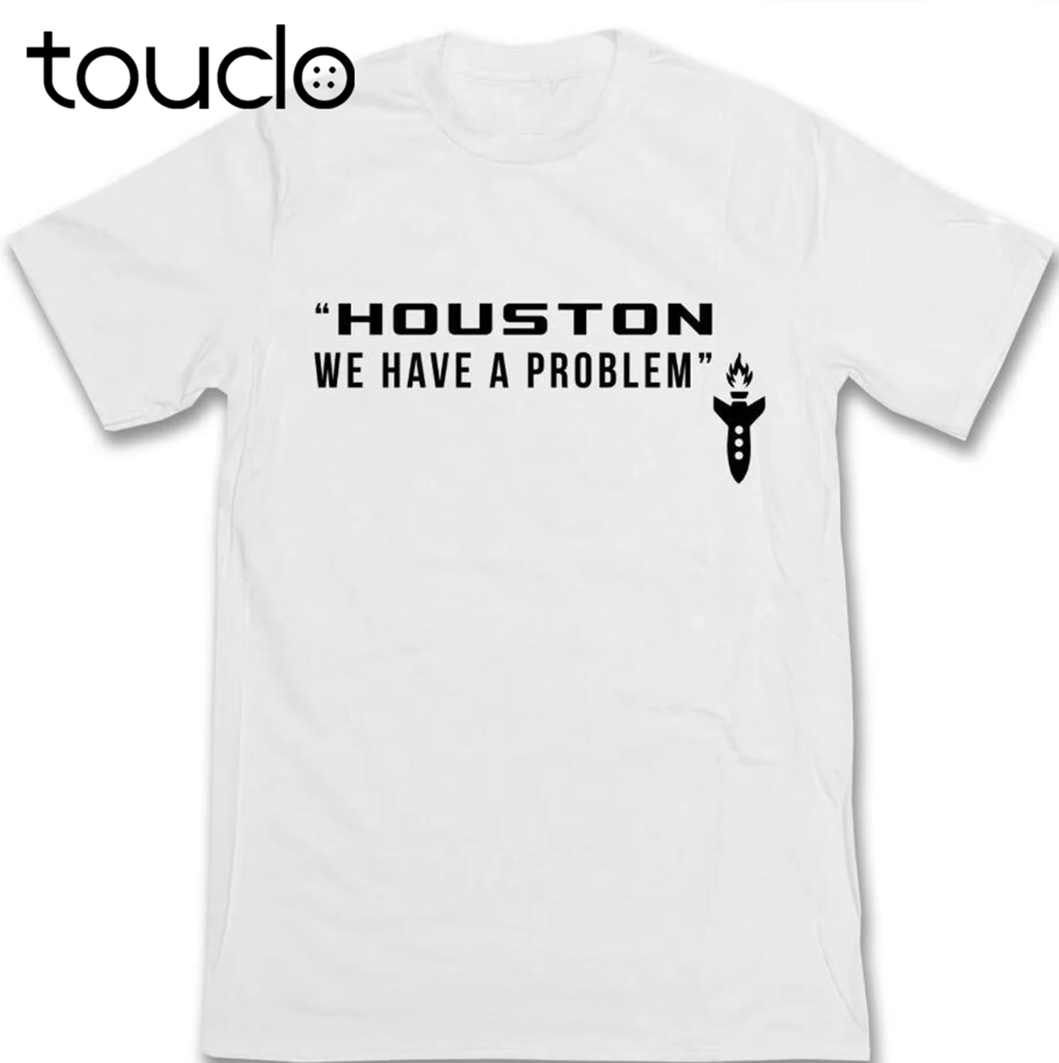 

Apollo 13 Inspired "Houston, We Have A Problem" Retro Space Film Movie Tee Shirt Mens New Summer Printing Cool T Shirts