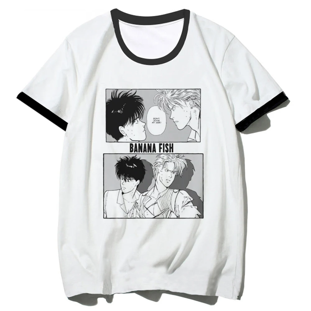 Camiseta Banana Fish para mujer, camiseta de diseñador Y2K de verano, ropa de calle gráfica de diseñador para mujer