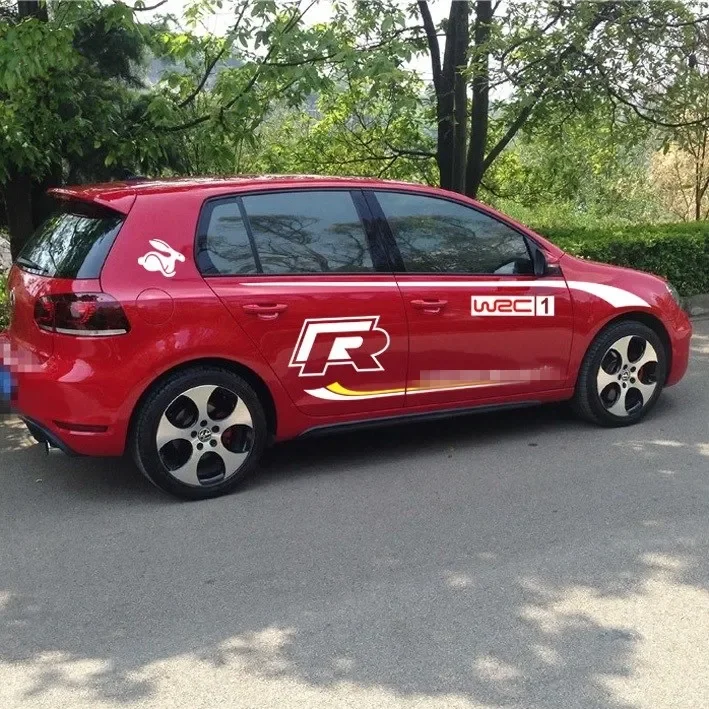 

Car Styling Customized modification Sport Sticker FOR Volkswagen POLO Auto Body Decor Vinyl Decals Accessorie