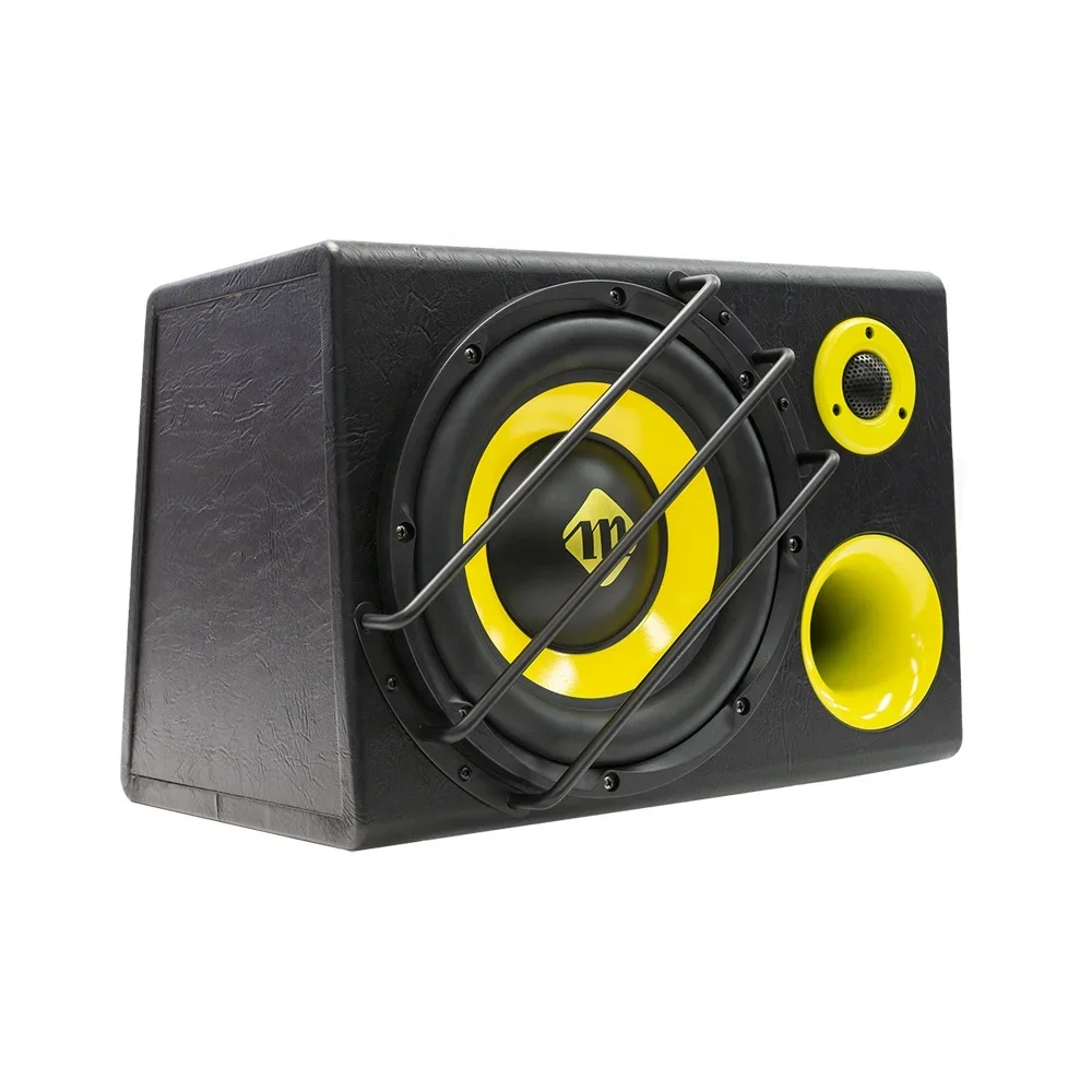 Magical Newest 2000W trapezoid car super bass 12 volt 8 inch active car subwoofer 8