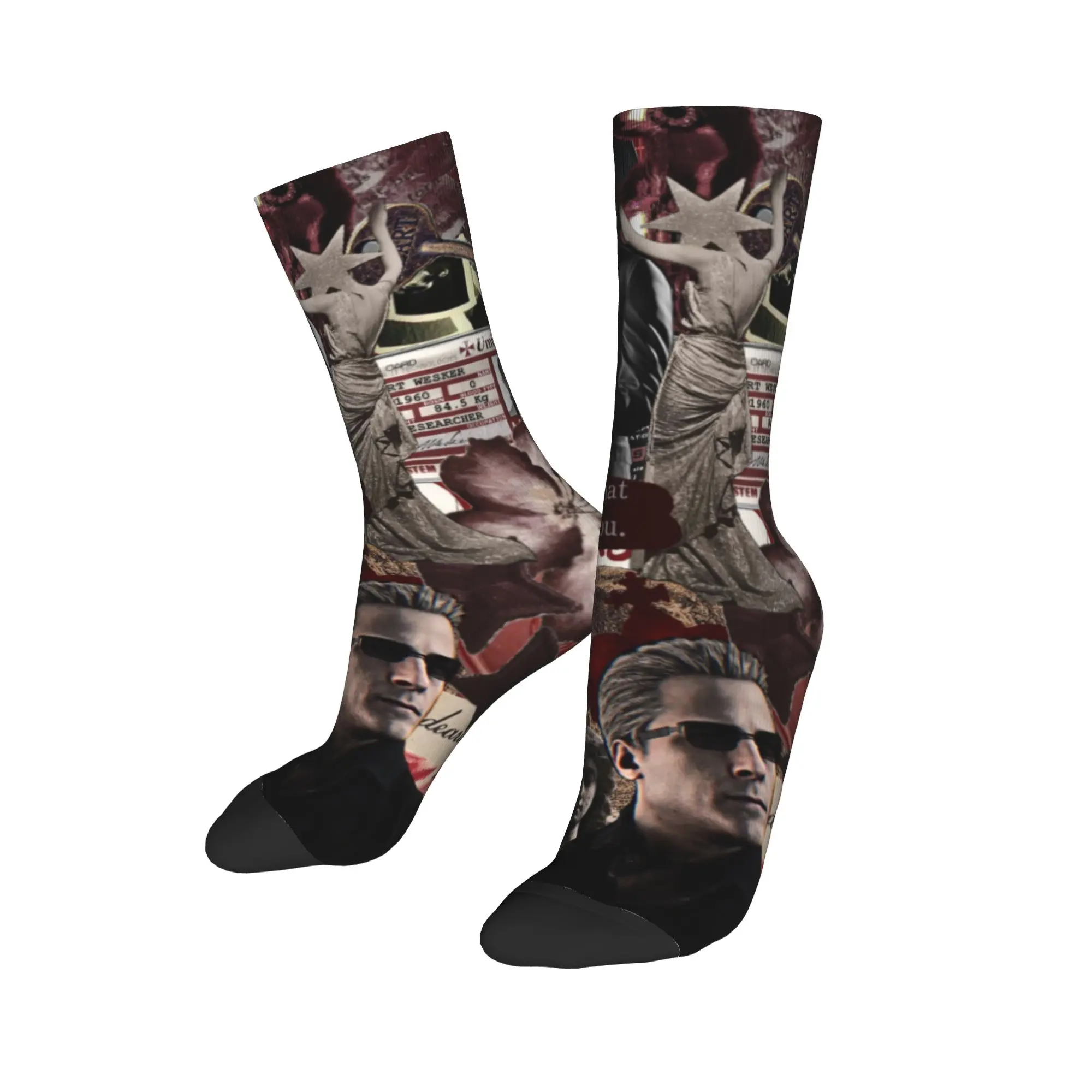 

Носки с тематическим дизайном Альберта Уэйкера, товары для праздничной одежды, дышащие носки с принтом