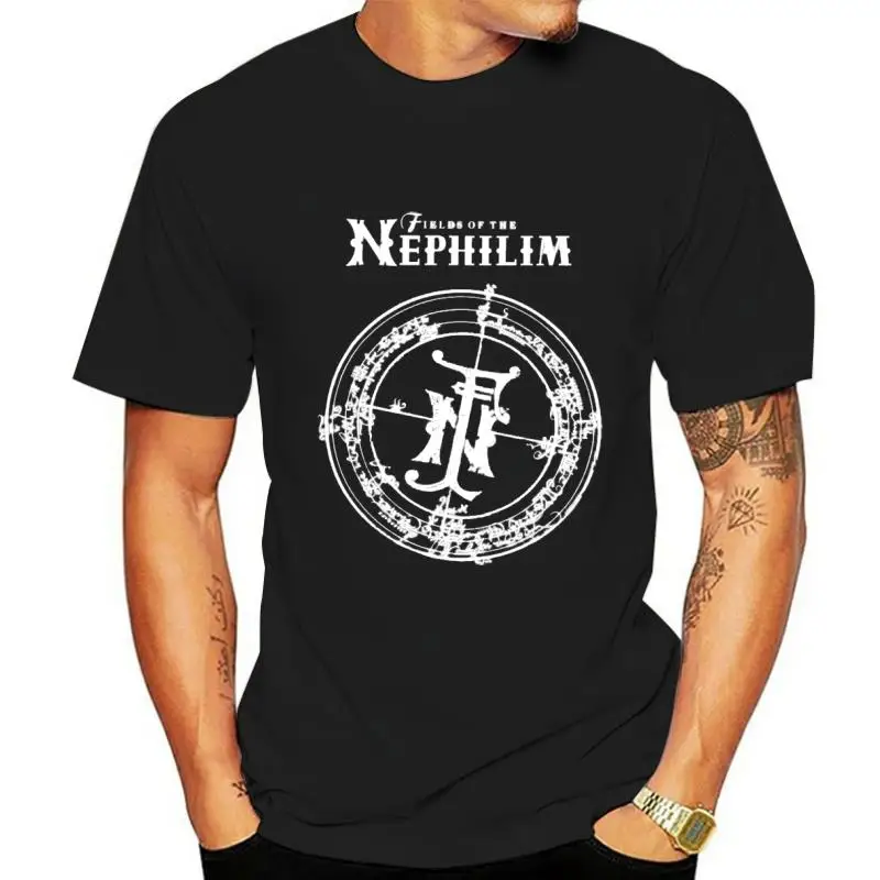 

Fields Of The Nephilim - Classic Logo Licensed FOTN T-shirt men t shirt