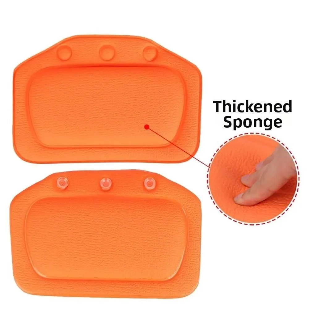 New PVC Neck Bathtub Cushion Soft with Suction Cup Bath Headrest Neck Support 21*31cm SPA Bath Pillow Body Relaxation