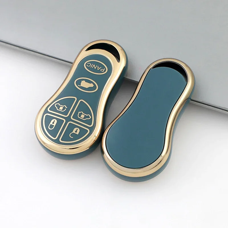 6Buttons TPU Car Entry Remote Key Shell Fob Case For Chrysler Voyager Cruiser For Dodge Ram Dakota Jeep Cherokee Keyless