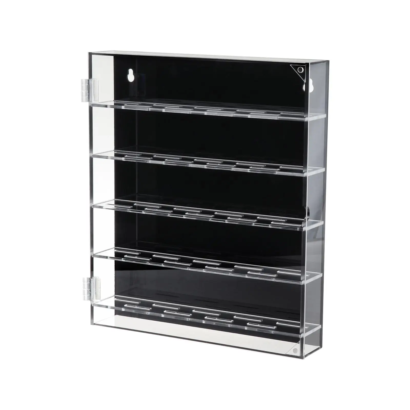 5 Shelf Acrylic Display Cabinet Transparent Protective Case for Small Figures Diecast Cars Model Tank Knickknack Organizer