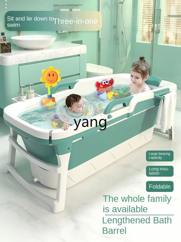 CX Baby Baby Bathtub for Children and Kids Large Foldable Bath Barrel Home Swimming Pool