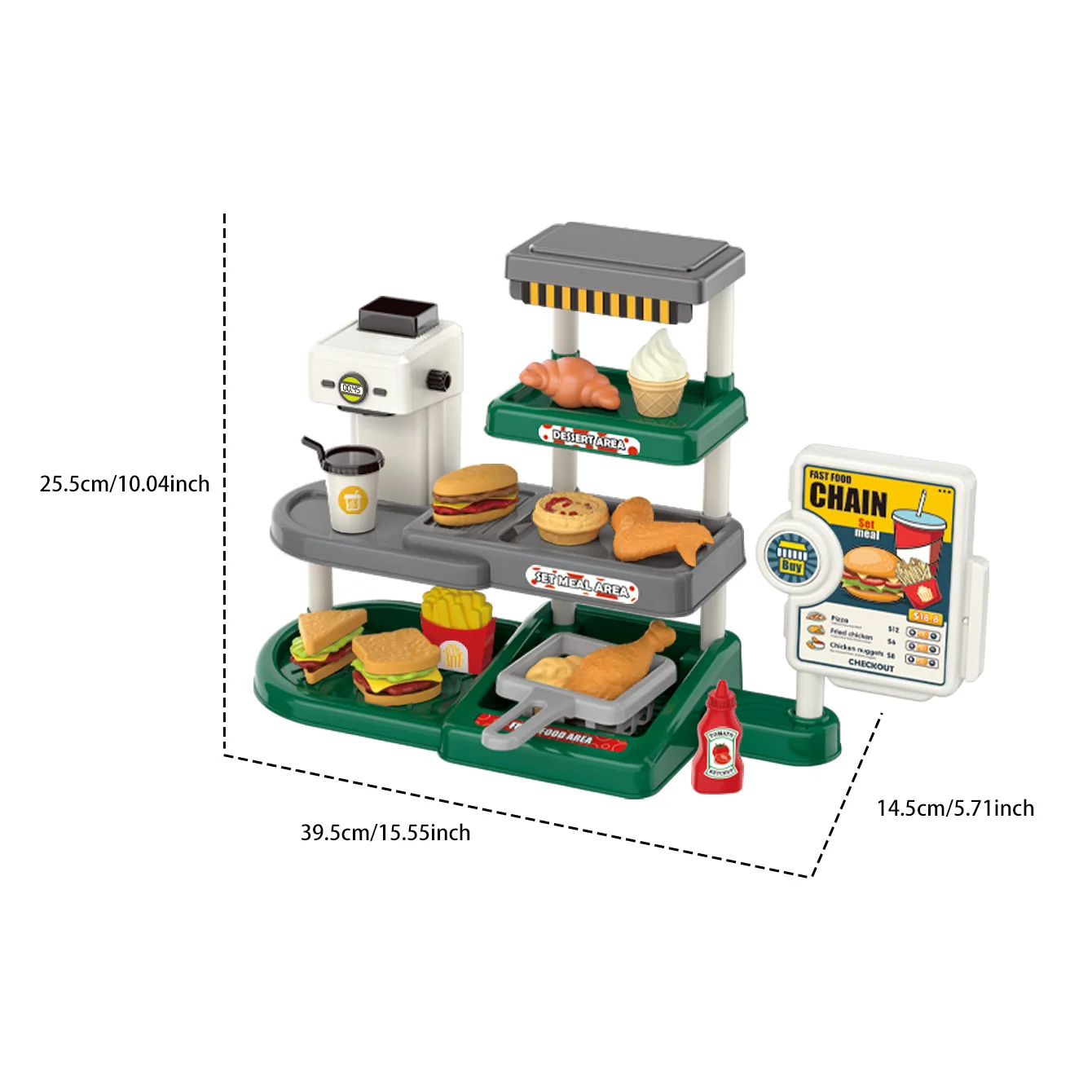 Casa da gioco per bambini giocattolo simulazione hamburger fast food barbecue tavolo mini set regalo