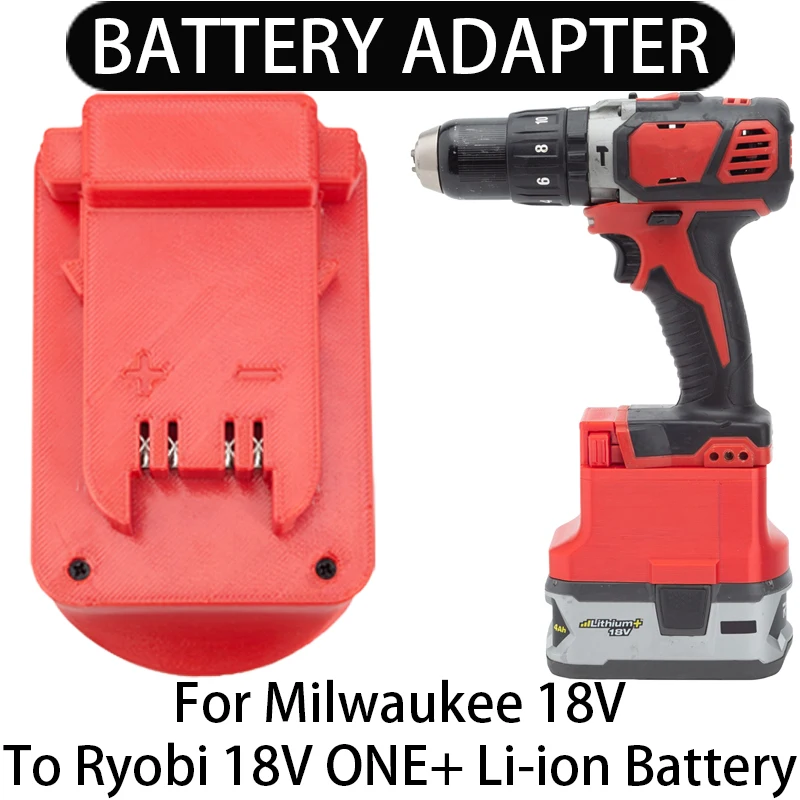 

Battery Adapter/Converter for Milwaukee 18V Li-ion tools to Ryobi 18V ONE+ Li-ion battery adapter power tool accessories