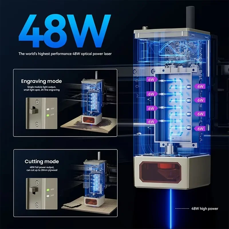 Xiangyin  A40 S40 X40 Pro 210W High Power  Cutting CNC Diode  Engraving Machine For Marble Metal Wood