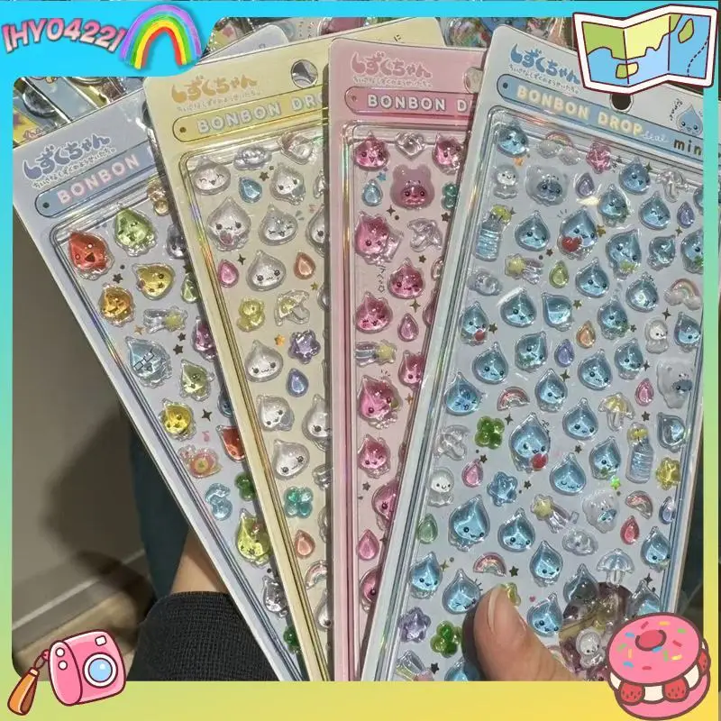 

3D рельефные хрустальные наклейки с каплями воды, блестящие блестящие капли дождя, смола, украшение «сделай сам», скрапбукинг, чехол для телефона, журнал, подарки для рукоделия