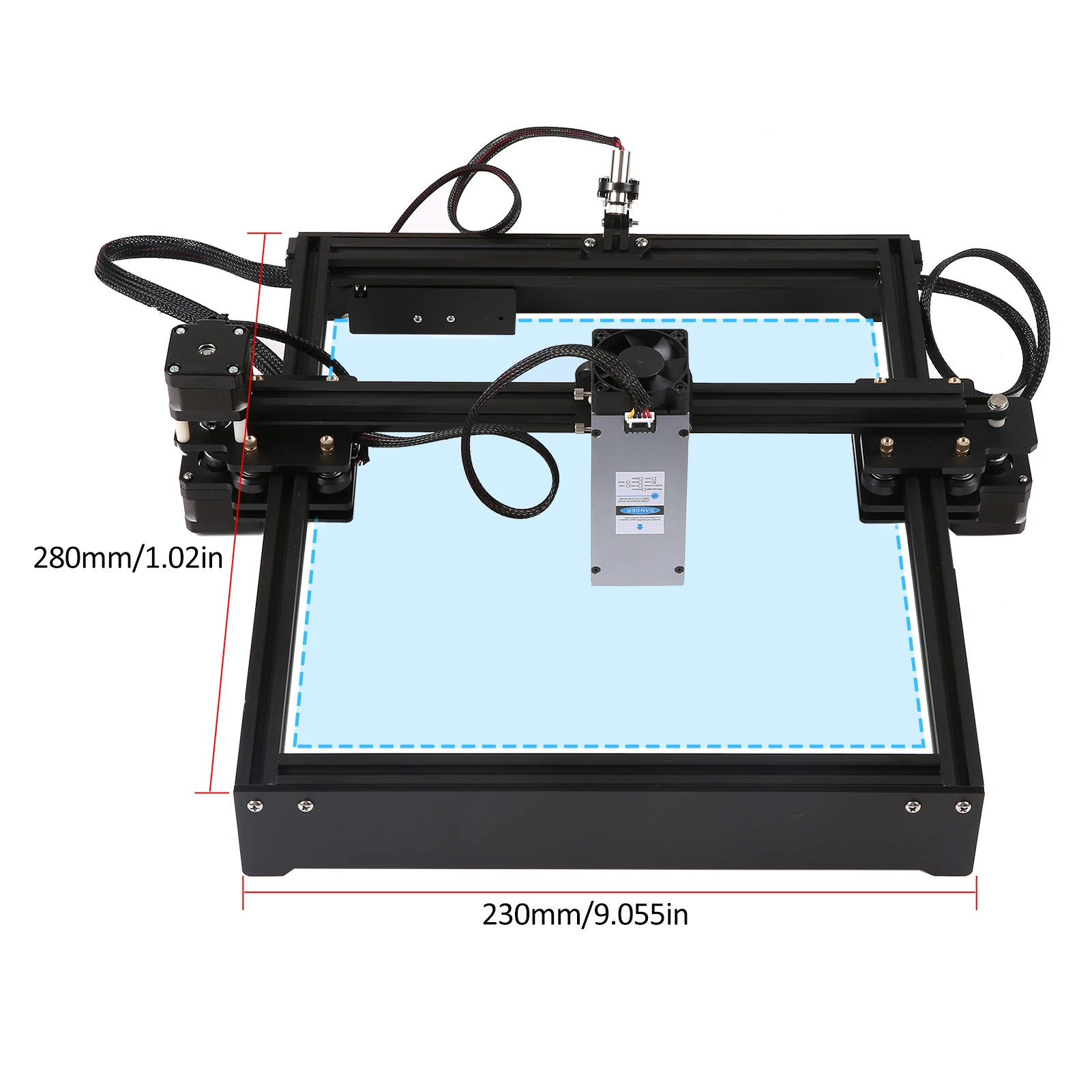 Laser Carver Metal Marking Engraving Machine Set Metal Marking Engraving Machine Set With 20W Aluminum Alloy Marking Module