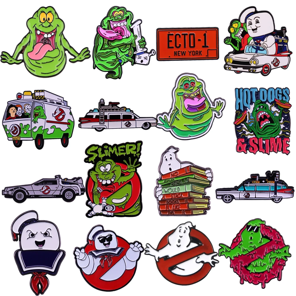 Halloween Horror Movie Brooch for Backpacks Lapel Pin Enamel Pins Scary Badges Jewelry Fashion Accessories Gift