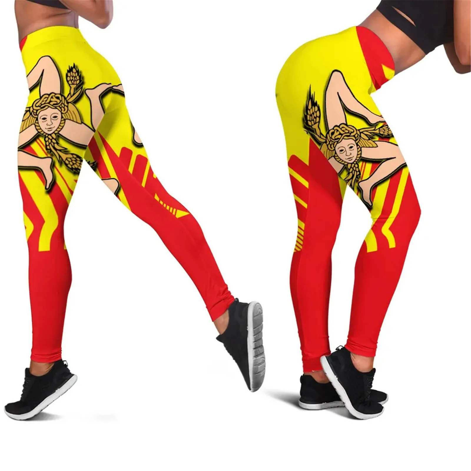 MSIEESO Sicily Leggings Sicily Flag With Celtic Tree of Life 3D Printed Legging Yoga Pants Jogging Fitness Sports Clothing S-7XL