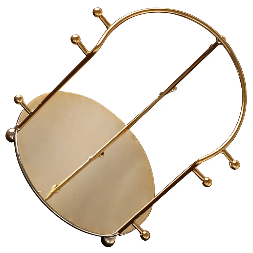 

Металлическая подставка для корон и тиар, золотой органайзер для повязок на голову, держатель для хранения аксессуаров на столе