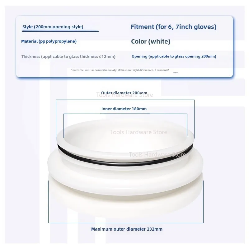 Acid Alkali Resistant Vacuum Box Special Gloves Flange Scientific Research Test Battery Factory Operation Liquid Injection Box