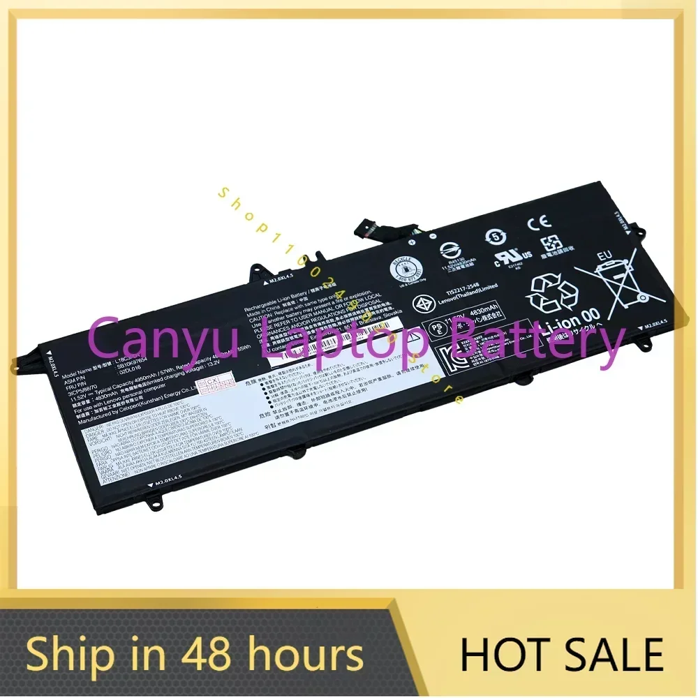

Yeapson L18M3PD1 L18C3PD1 02DL014 SB10K97652 для Lenovo Thinkpad T490S SB10K97654 11,52 В 4830 мАч 55 Втч аккумулятор для ноутбука