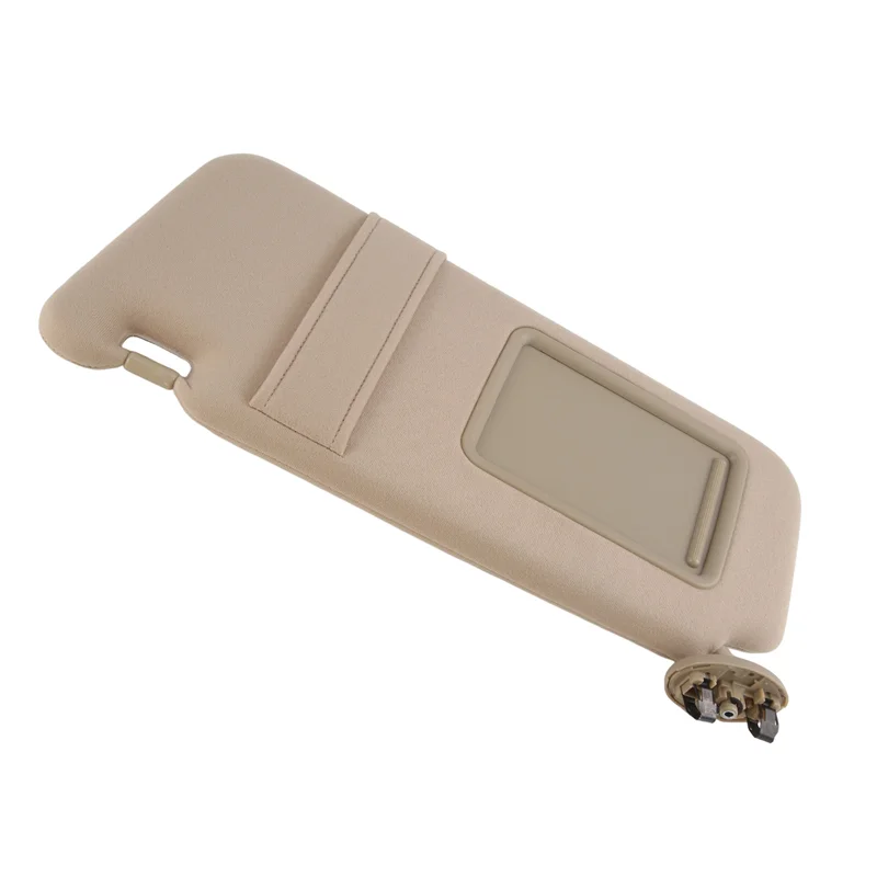 

A21F-For 2007-2011 Toyota Camry Left Driver Side Sun Visor Sunshade Light Beige