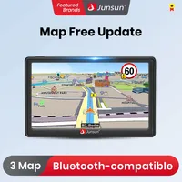 Junsun D100 Car GPS Navigation 7 Inch Touch Screen 256M+8G FM Voice Prompts Europe New Map Free Update Truck GPS Navigators