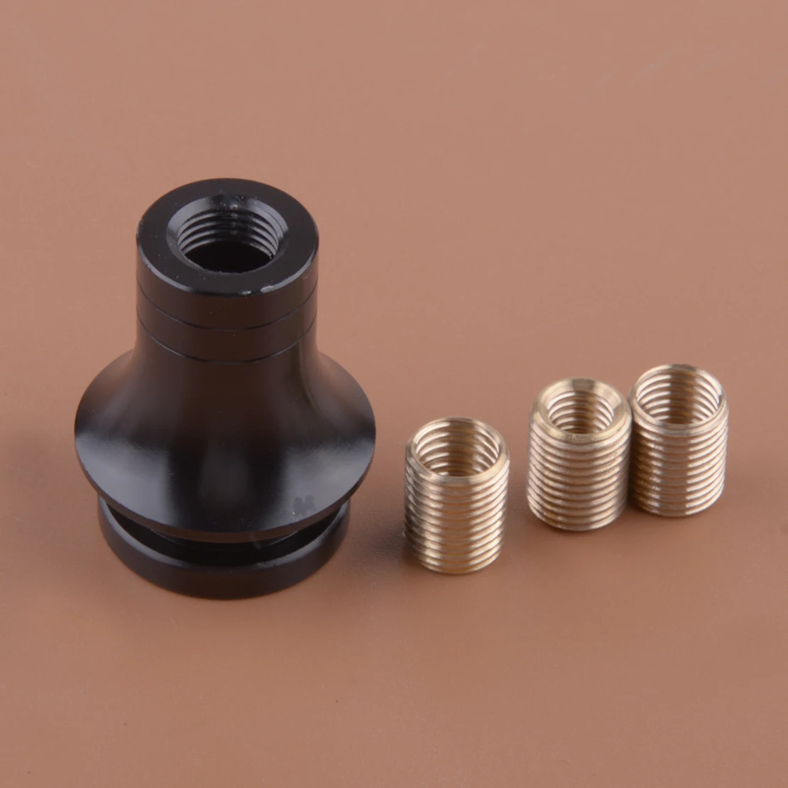 

Универсальный резьбовой ручной рычаг переключения передач M12x1.25, фиксатор переключения передач с 3 адаптерами, Черный алюминиевый сплав, новинка