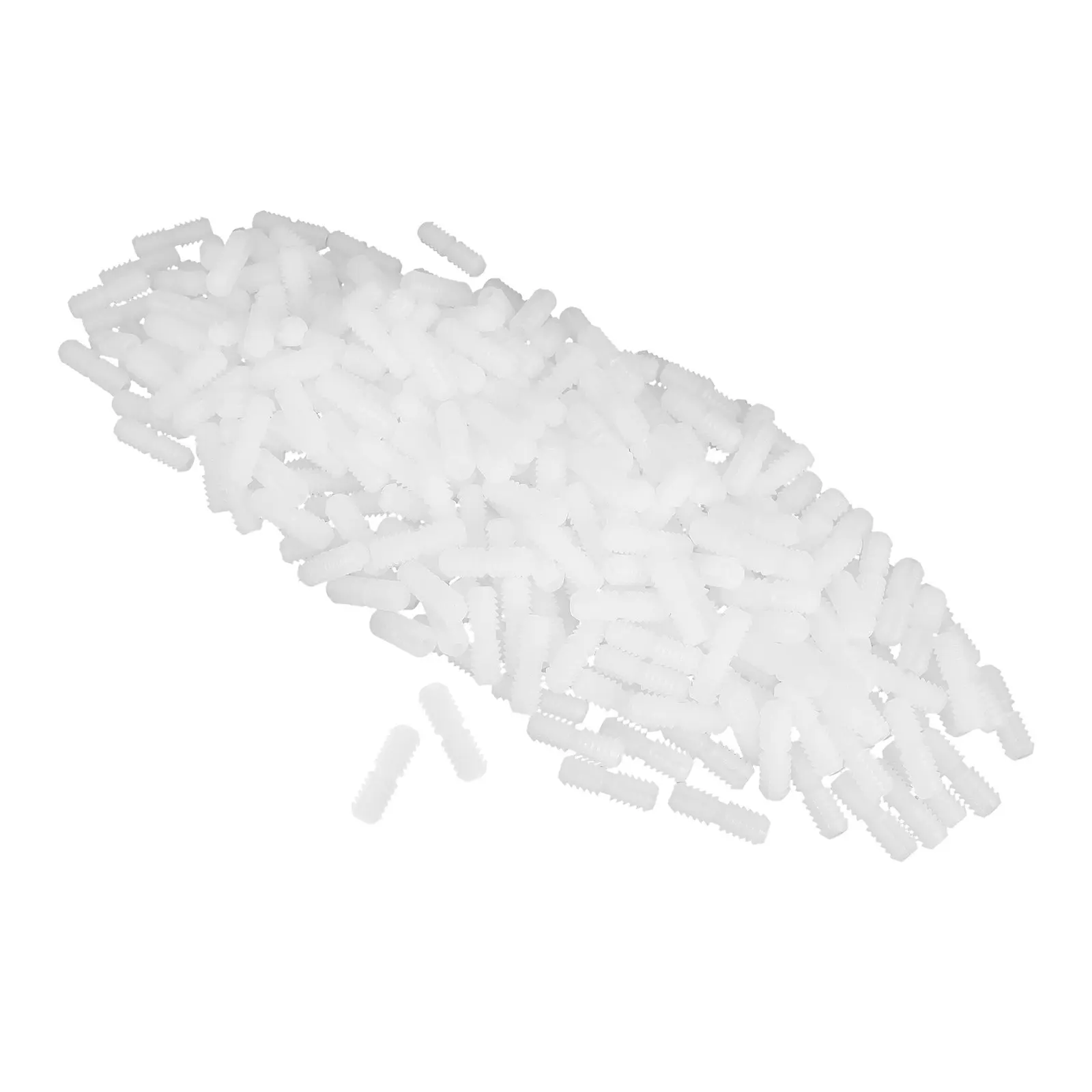 

500Pcs Double-Ended Threaded Dowel Screws Plastic Cabinet Board Fixing Connector for Efficient Furniture Assembly Shelf Support