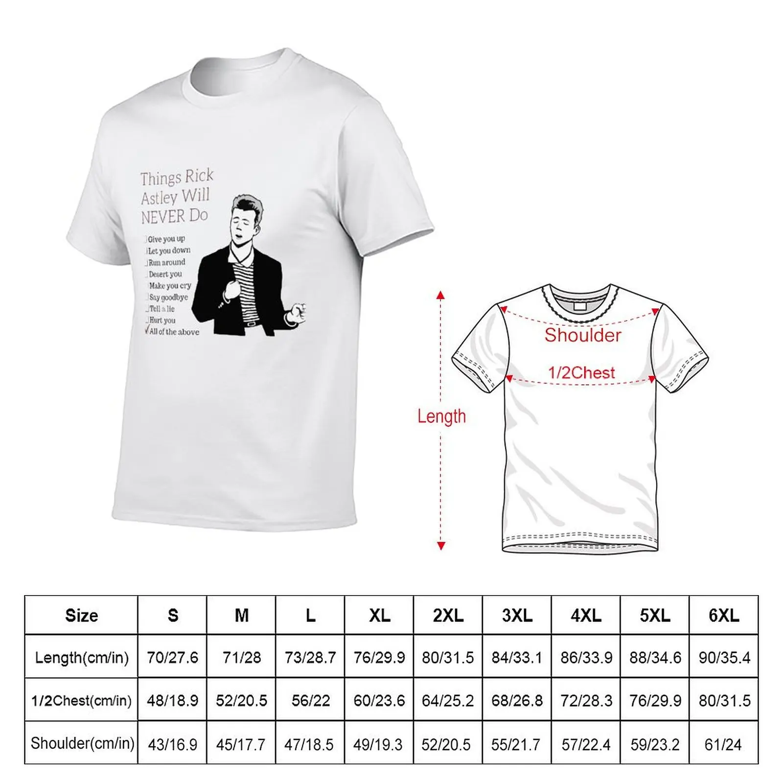 Music Vintage Things Rick Astley Will Never Do Christmas T-Shirt summer shirt oversizeds mens t shirt