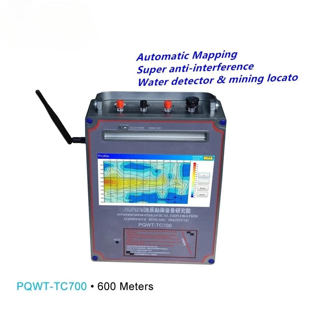 TC700 Geology Exploration Equipment Adjustable Depth 150m 300m 500m 600m Deep Water Detector Underground