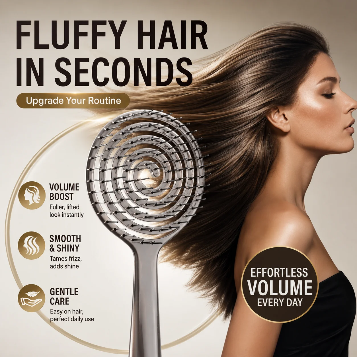 Peigne moelleux authentique, peigne à coussin d'air, peigne à air comprimé, peigne de massage spécial pour cheveux longs pour femmes, peigne à côtes de porc, peigne de coiffure pour hommes à domicile