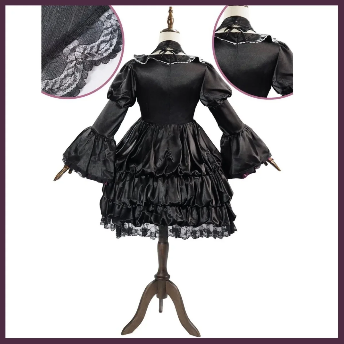 Anime Puella Magi Madoka Magica Akemi Homura Cosplay Costume Wig Evening Dress Princess Skirt Lolita Woman Sexy Halloween Suit