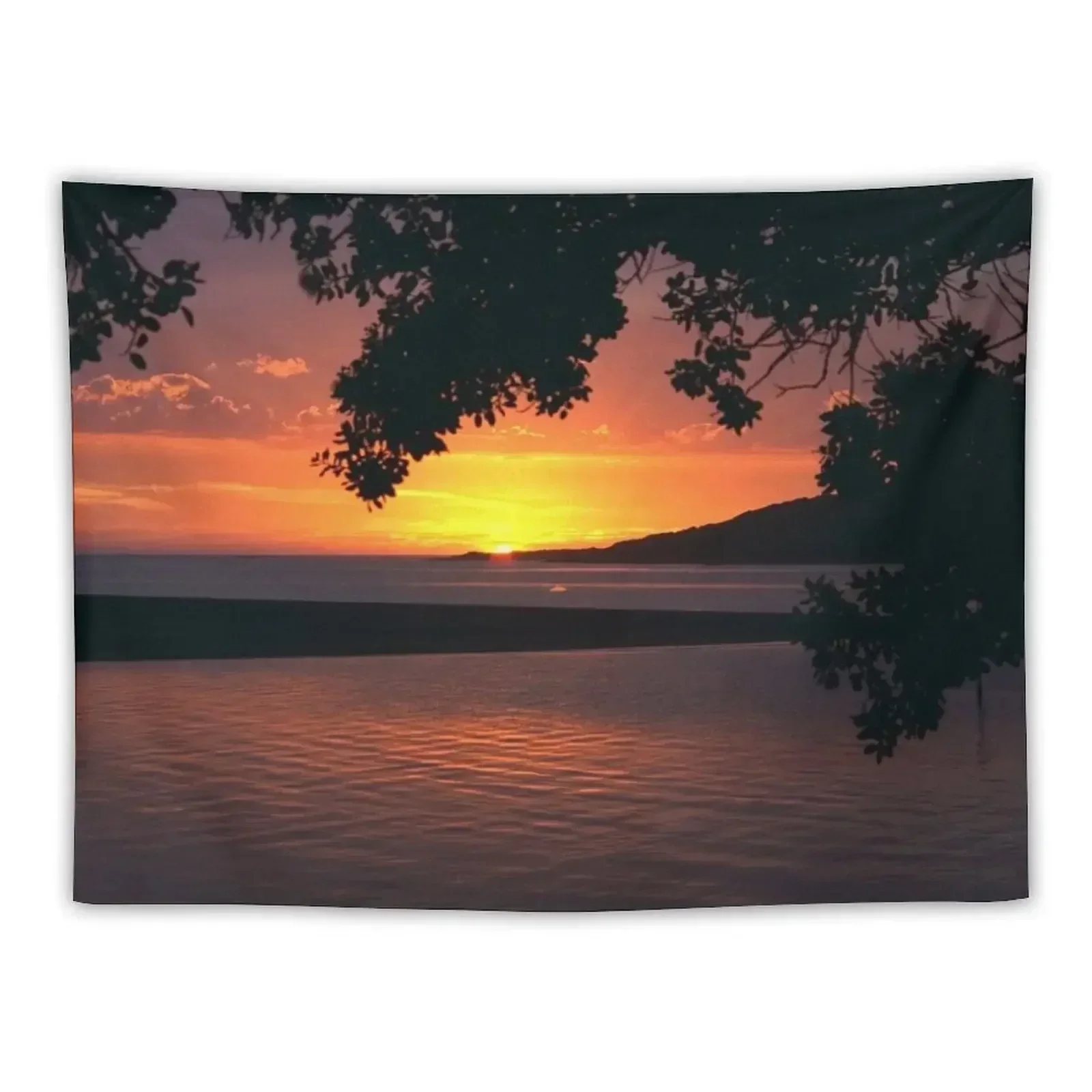 

Sun Setting Over Raglan North Island New Zealand Tapestry Home Decorations Wall Decoration Items Tapestry