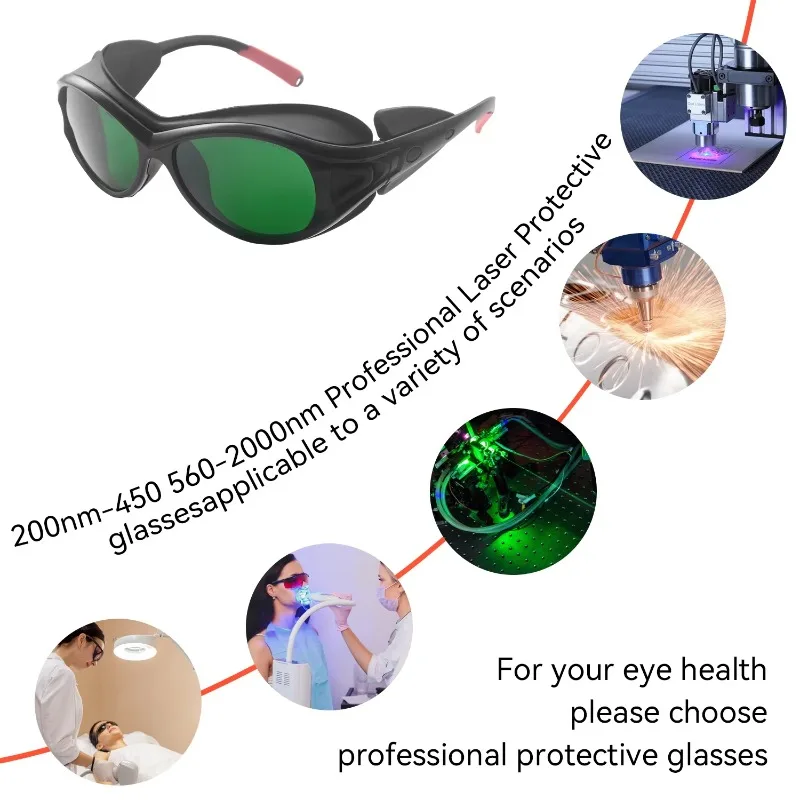 Industrial work safety glasses Fashion anti-fog welding Laser protective glasses 808nm 1064nm Laser safety