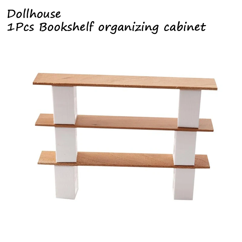 

1/12 Dollhouse Miniature Display Shelf Storage Rack Dollhouse Furniture Model Dolls House Decor Accessories Pretend Play Toy