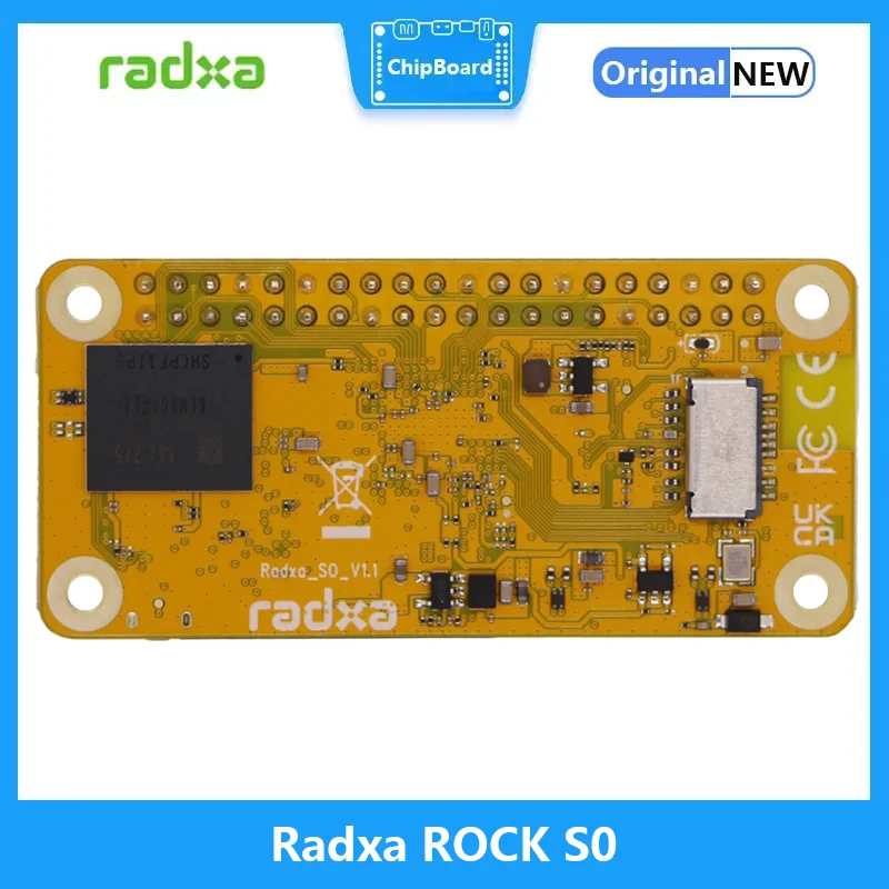 Imagem -03 - Placa Radxa Rock s0 Rockchip Rk3308b Soc Quad-core Arm Cortex-a35 Wifi4 e Bt5 Ble Opcional a Bordo Emmc