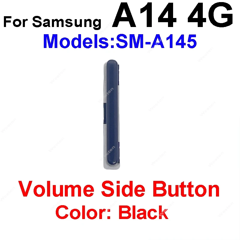 Side Power Volume Buttons For Samsung Galaxy A14 A145F A146B A24 A245F A34 A54 A346E Power On Off Volume Up Down Buttons Keys