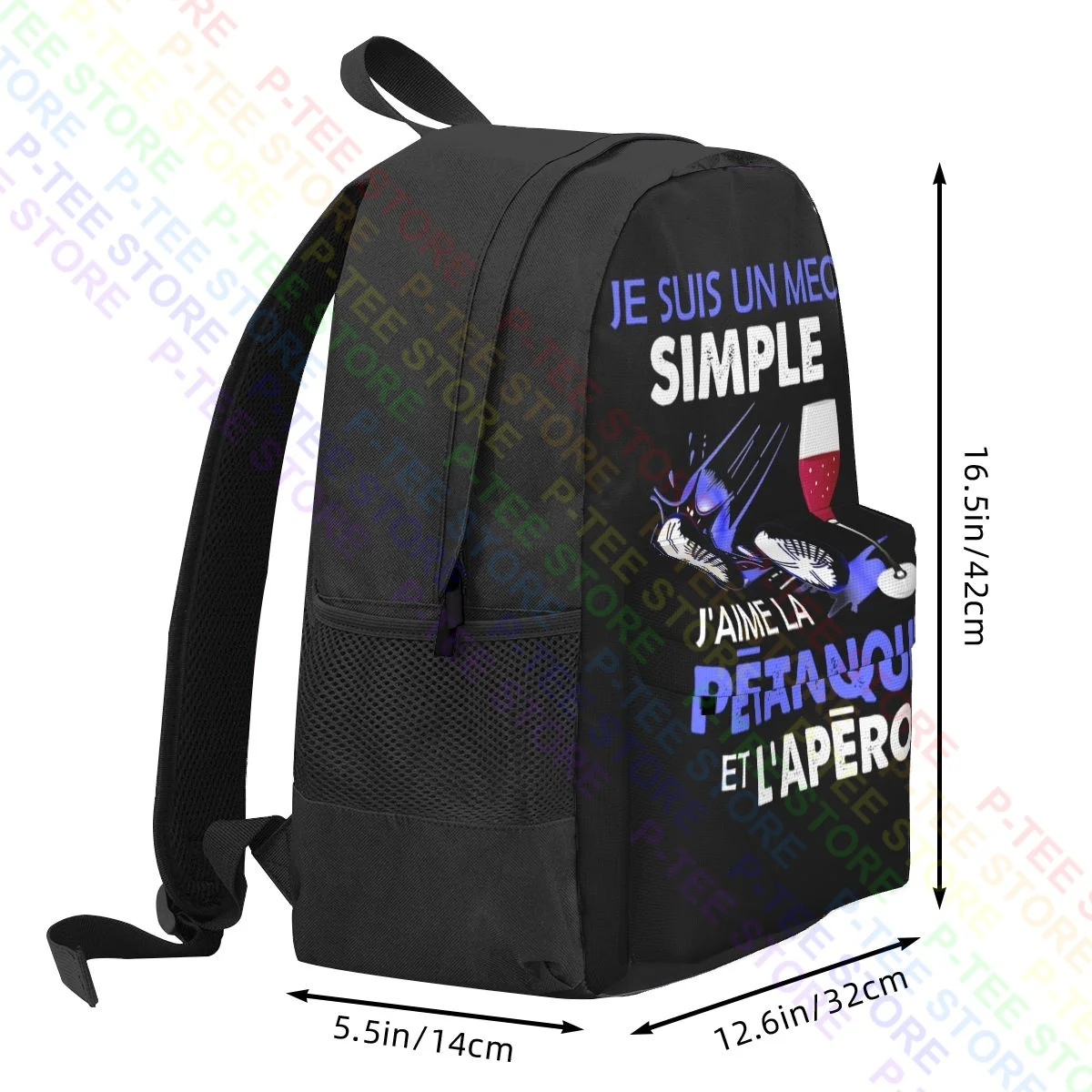 Je Suis Un Mec Simple J’Aime La Petanque Et L’Apero Large Capacity Backpack Swimming Bags For Travel