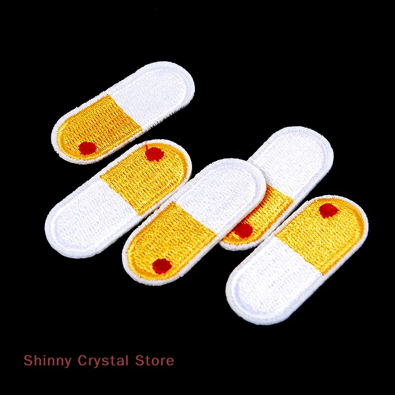 

5pcs Cross Bandage Embroidery Repair Patches Bag Jacket Jeans Cartoon Iron On Parch For Clothes Small Glue Sticker
