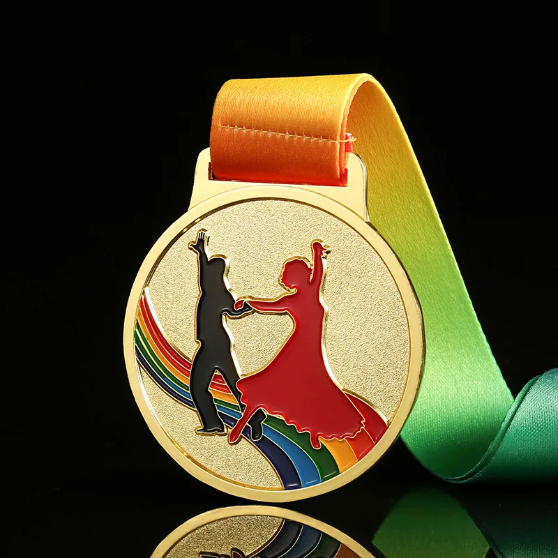 Dance MEDALS for duet, precisely universal dance ball MEDALS, custom-made in gold, silver and copper