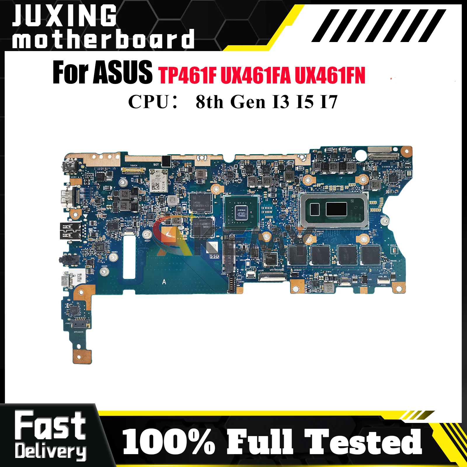 

UX461FN Материнская плата для ноутбука ASUS ZenBook UX461 TP461UN TP461UA UX46UN Материнская плата для ноутбука с процессором I3 I5 I7 100% tests OK stk