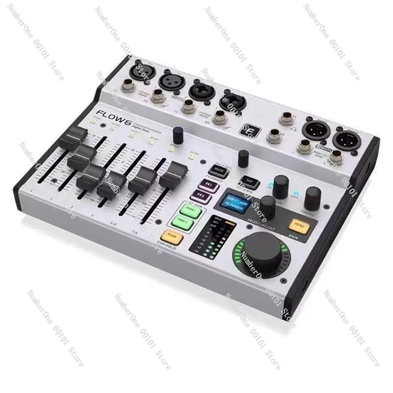 FLOW8 digital mixer, Bluetooth application control effect, used for on-site recording and streaming media