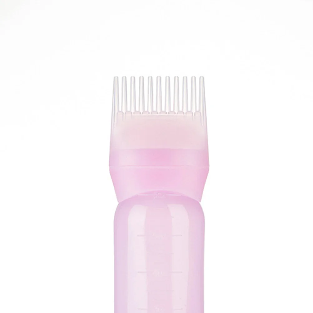

3Pcs Hair Dye Bottles Plastic Comb Applicator Smooth Surface Hair Coloring Salon Hairdressing Shampoo Bottle Plastic Comb Bottle