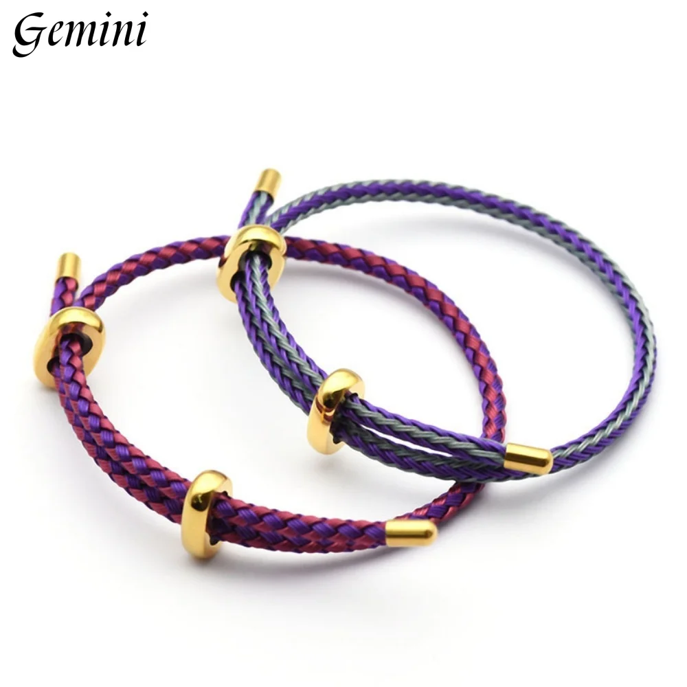 10 sets Stainless Steel Double Hole Adjustment Beads End Caps Non-slip Silicone Ring Stopper Spacer Beads for Bracelets Jewelry