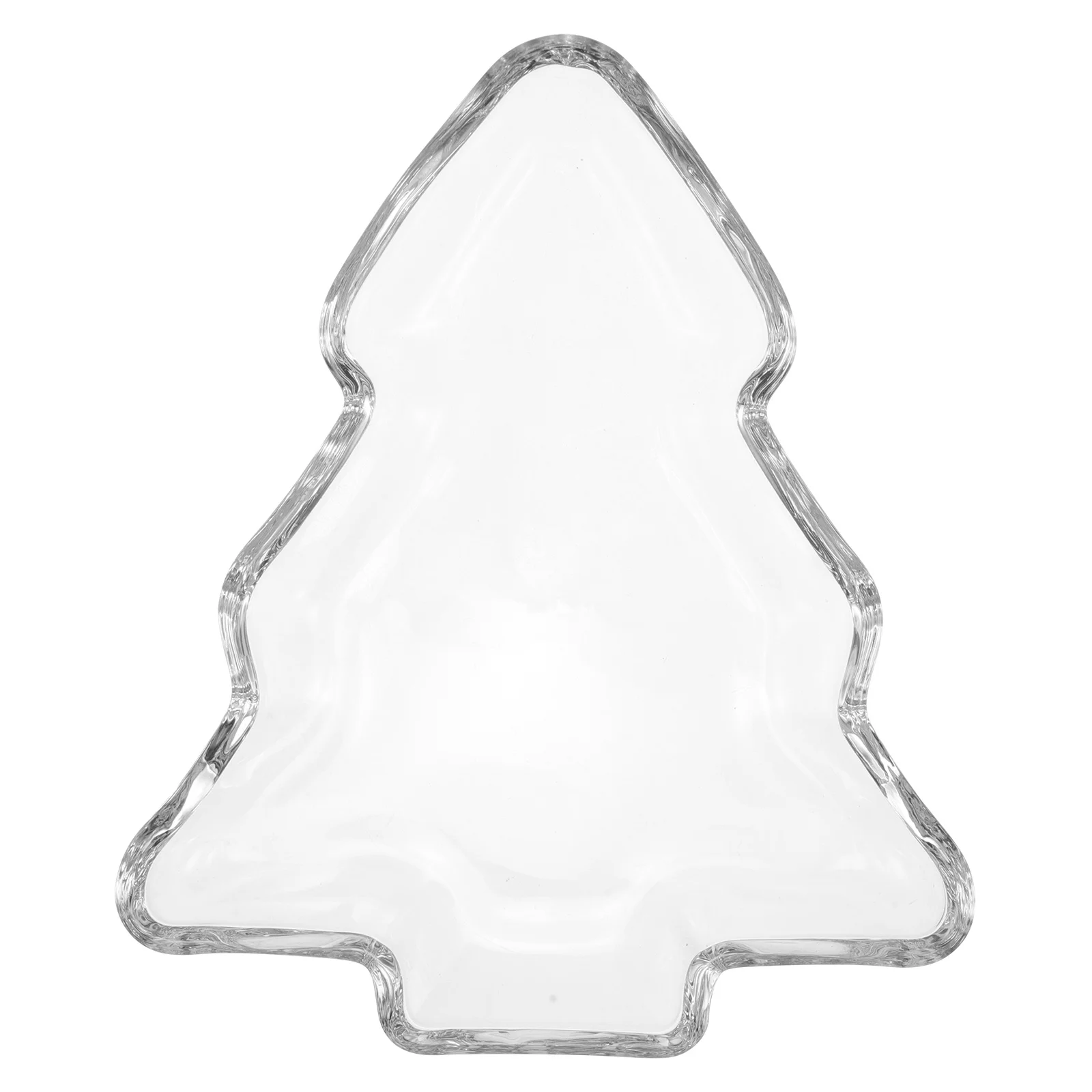 

Элегантная рождественская елка, хрустальная стеклянная ваза для фруктов, прозрачный праздничный декор стола для вечеринок и встреч, поднос для закусок