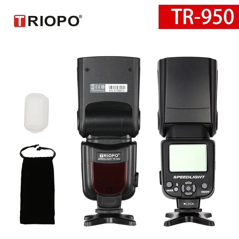 

Triopo TR-950 Flash Light Speedlite Universal for Fujifilm Olympus for nikon d3400 for Canon 650D 550D 450D 1100D 60D 7D Cameras